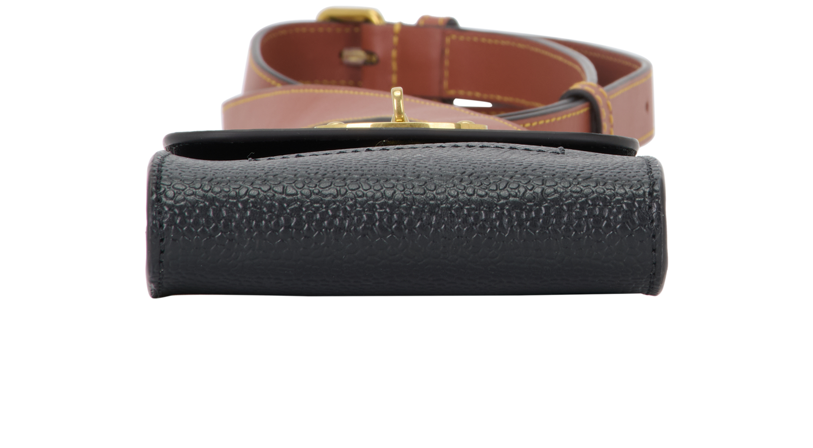 Mini Antony Pouch, &pound;220, Handbags, Black/Tan, Leather, Top view